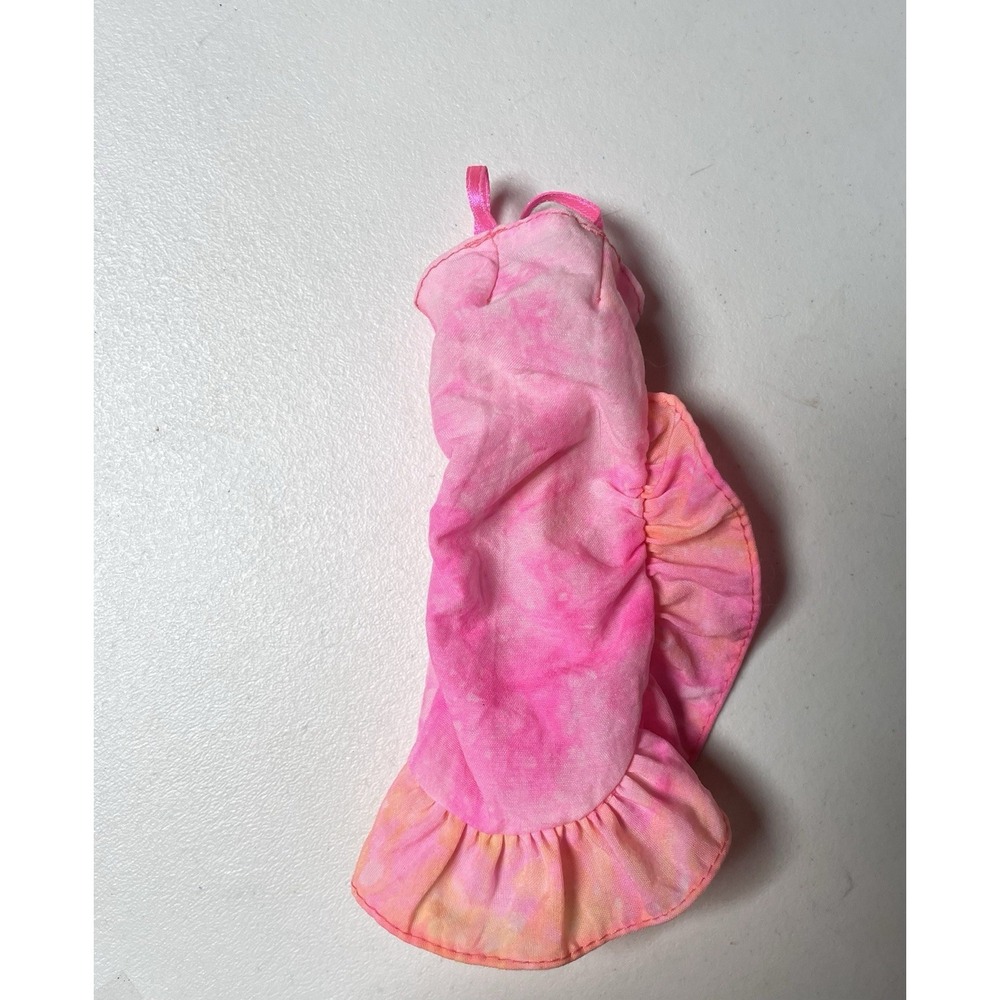 1991 Barbie Day To Night fashion Summer Sizzle Mattel Vintage Pink Tie Dye Dress